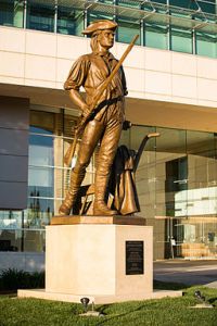 How ironic that the sculpture in front of City Hall is of the Milpitas Minuteman, supposedly representing freedom of the people from a tyrannical government. Photo By David Alan Clark (Own work) [CC BY-SA 4.0 (http://creativecommons.org/licenses/by-sa/4.0)], via Wikimedia Commons